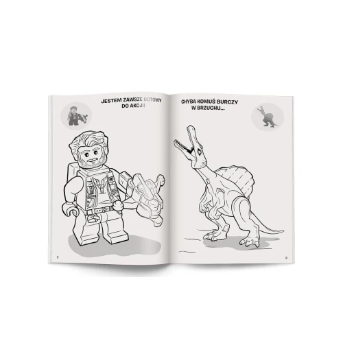 Książka dla dzieci Ameet LEGO? Jurassic World?. Kolorowanka z Naklejkami