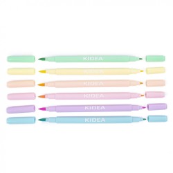 Flamaster Kidea Pastel 6 kol. (FDPBB6KA)