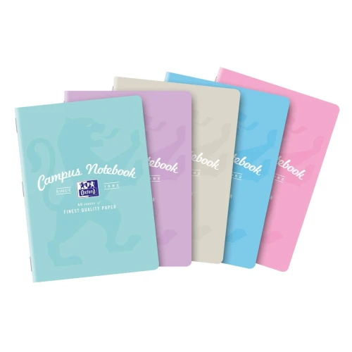 Zeszyt Oxford CAMPUS PASTEL A5 60k. 90g kratka (400160109)