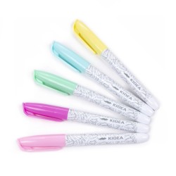 Marker specjalistyczny Kidea Pastel do tkanin, mix okrągła końcówka (MPOT5KA)