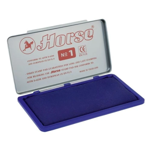 Poduszka do stempli Horse Nr 1 niebieska 74mm x 150mm (140-1018)