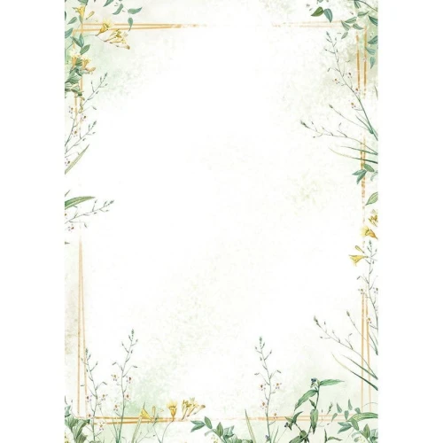 Papier ozdobny (wizytówkowy) Galeria Papieru łąka A4 100g