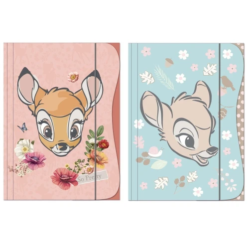 Teczka kartonowa na gumkę Beniamin z gumką Bambi A4 kolor: miks