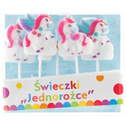 Świeczka ozdobna Godan jednorożce 5 szt (pf-spjr)