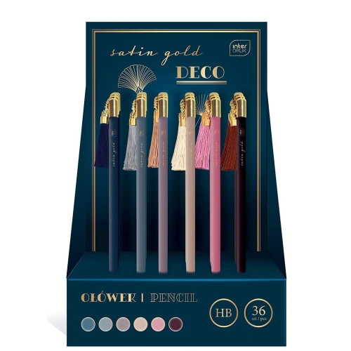 ołówek z zawieszką DECO SATIN GOLD