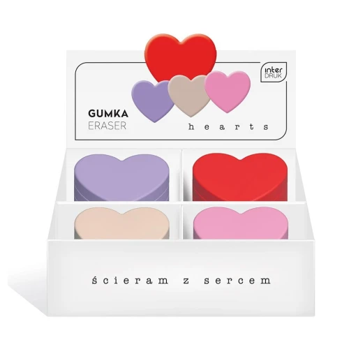 Gumka do mazania Interdruk HEARTS gumka (5902277312518)
