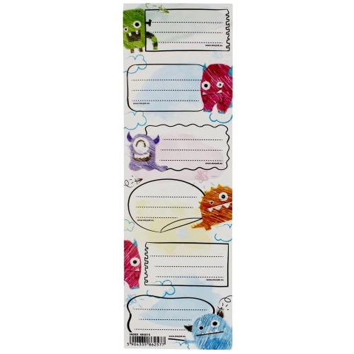 Naklejka na zeszyt Starpak Monster (495015)