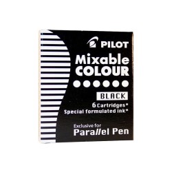 Naboje Pilot naboje do piór kreatywnych czarne (IC-P3-S6-B)