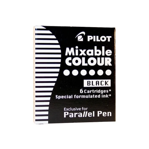 Naboje Pilot naboje do piór kreatywnych czarne (IC-P3-S6-B)
