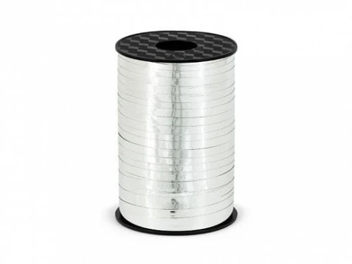 Wstążka Partydeco srebrna 5mm 225m (PRM5-018)