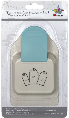 Dziurkacz ozdobny Craft-Fun Series Craft-Fun Series kreatywny tag 3w1 (T-8710B-2)