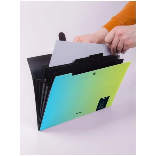 Teczka z przegródkami Berlingo Radiance A4 5 przegródek (4260709080246)