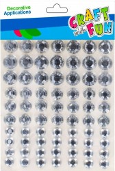 Kryształki Craft With Fun Samoprzylepne Diament srebrne (501436)