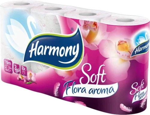 Papier toaletowy Harmony Soft Flora Aroma a'8 kolor: biały