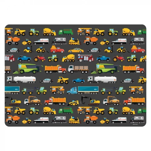 Podkład na biurko Derform Pojazdy - mix nadruk 400mm x 285mm (PLAPO)