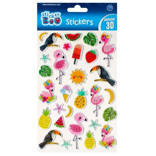 Naklejka (nalepka) Starpak S-Boo Metalic 3d Tropic (493711)