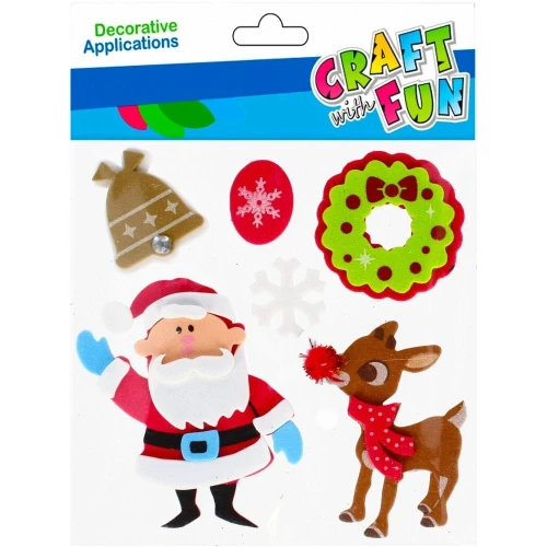 Ozdoba piankowa Craft Fun BN Samoprzylepne mikołaje (501366)