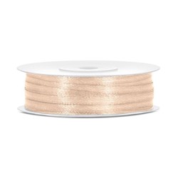 Wstążka Titanum Craft-Fun Series satynowa kremowy 3mm 50m (TS3-079)