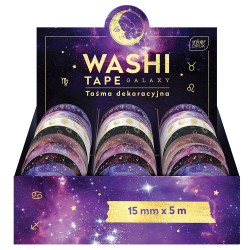 Taśma ozdobna Interdruk taśma samoprzylepna GALAXY  5M mix 15mm 5m (5902277325907)