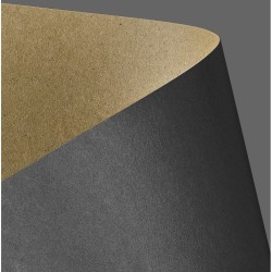 Papier ozdobny (wizytówkowy) Galeria Papieru kraft A4 - czarny 275g (204420)