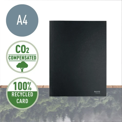 Teczka kartonowa Leitz recycle A4 kolor: czarna 430g (39060095)