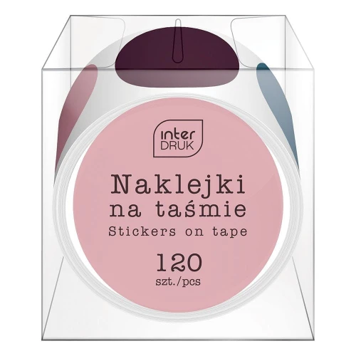 Naklejka (nalepka) Interdruk GLAM na taśmie (120szt)