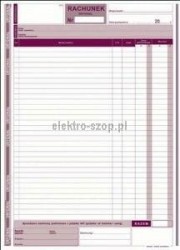 Druk samokopiujący Michalczyk i Prokop rachunek dla zwolnionych podmiotowo z VAT A4 80k. (231-1)