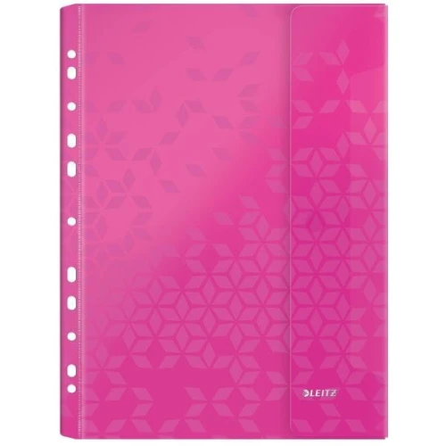 Koszulki na dokumenty Leitz WOW groszkowe A4 kolor: mix z boczną klapką (47070099)