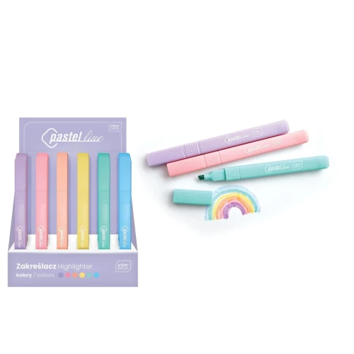 Zakreślacz Noster HEARTS, mix (5902277331229)