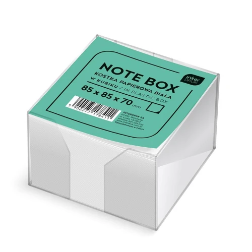 Kostka papierowa Interdruk W KUBIKU 8.5X8.5X7 - biała [mm:] 85x85x 70