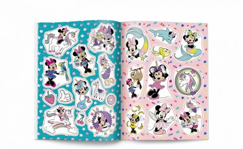Książka dla dzieci Ameet Minnie Naklejam i Koloruję (NAK 9114)