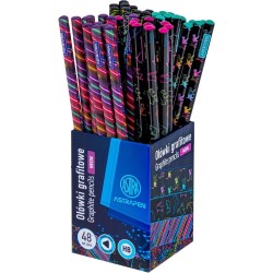 Ołówek Astra ASTRAPEN Neon Cats grafitowy HB trójkątny (206023003)