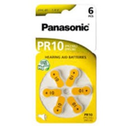 Baterie Panasonic cynkowo-powietrzne do aparatów słuchowych  PR10/6BP | 6szt.