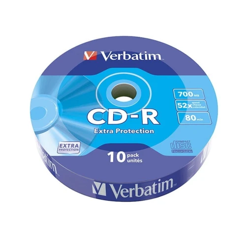 Verbatim CD-R | 700MB | 52x | wrap 10szt | Extra Protection