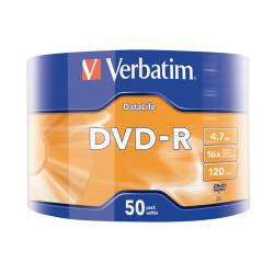 Verbatim DVD-R | 4.7GB | x16 | Surface 50 pack | matt silver