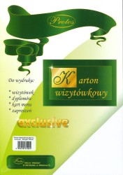 Papier ozdobny (wizytówkowy) Protos tkanina workowa A4 - biały 230g