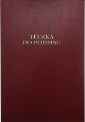 Teczka do podpisu Barbara A4 - bordowy 12k. (1822211)