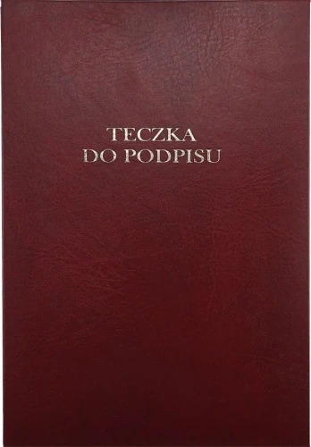 Teczka do podpisu Barbara A4 - bordowy 12k. (1822211)