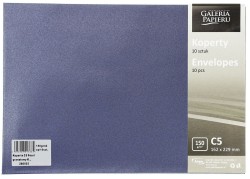 Koperta Galeria Papieru pearl granatowy k C5 - granatowy (280655) 10 sztuk