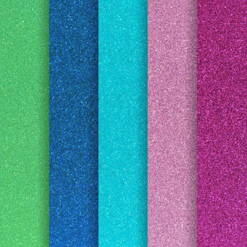 Papier ozdobny (wizytówkowy) Galeria Papieru brokatowy mix kolorów 05 A4 - mix 210g (208201)