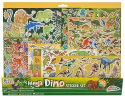 Naklejka (nalepka) Grafix Mega zestaw naklejek z dinozaurami 500 szt. 40 * 32 cm (100081)