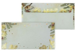 Koperta złote święta DL Galeria Papieru (280194) 10 sztuk