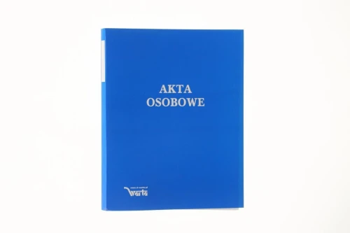 Teczka do akt osobowych ABCDE A4 niebieski karton Warta (339-039)