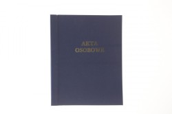 Teczka do akt osobowych ABCDE niezadrukowana A4 granatowy karton Warta (021824339102)