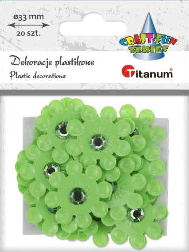 Kwiaty Titanum Craft-Fun Series samoprzylepne (2324043-green)