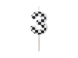 Świeczka urodzinowa Cyferka 3, 5.5 cm, mix Partydeco (SCU7-3)