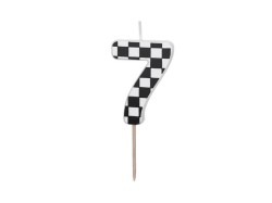 Świeczka urodzinowa Cyferka 7, 5.5 cm, mix Partydeco (SCU7-7)