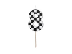 Świeczka urodzinowa Cyferka 8, 5.5 cm, mix Partydeco (SCU7-8)