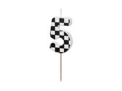 Świeczka urodzinowa Cyferka 5, 5.5 cm, mix Partydeco (SCU7-5)
