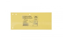 Przekładka czysta Protos indeksująca 1/3 A4 żółty jasny 160g 50k